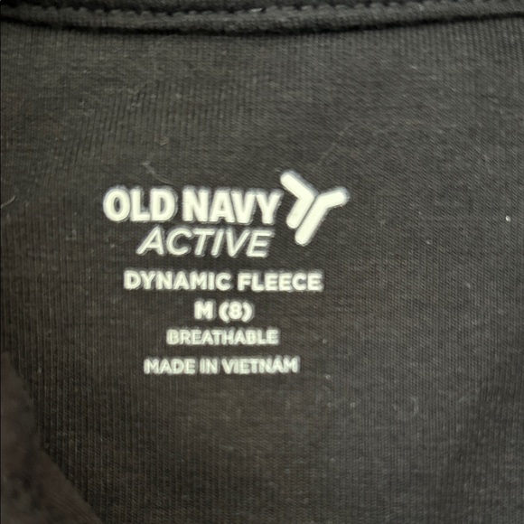 Old Navy Active Black Fleece Hoodie - Picture 2 of 2